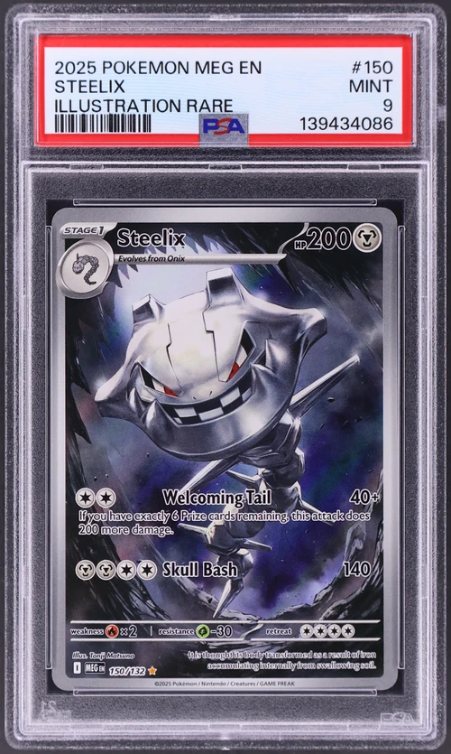 2025 Pokemon Meg En-Mega Evolution #150 Steelix Illustration Rare