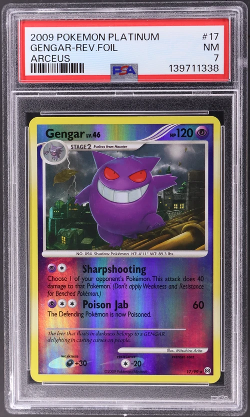 2009 Pokemon Platinum Arceus #17 Gengar-Reverse Foil