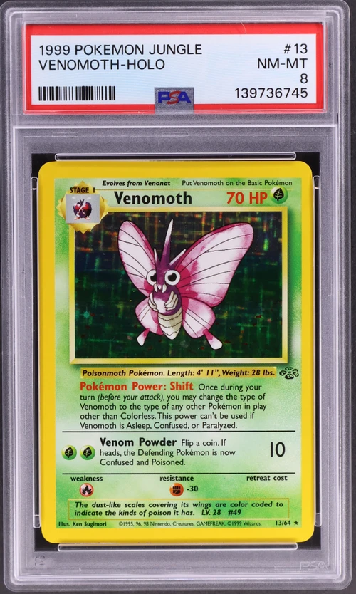 1999 Pokemon Jungle #13 Venomoth-Holo