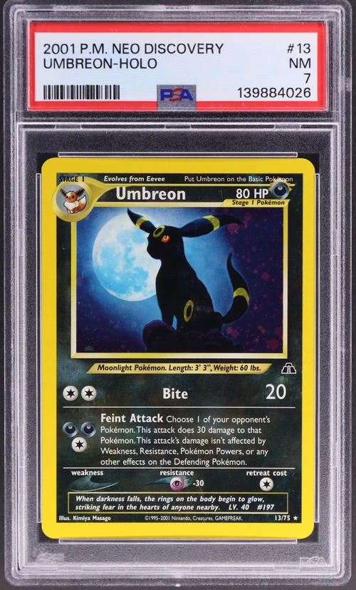 2001 Pokemon Neo Discovery #13 Umbreon-Holo