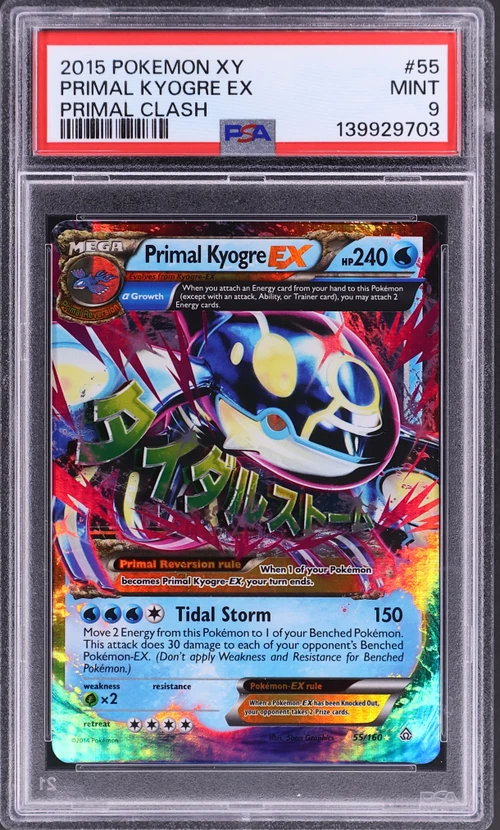 2015 Pokemon Xy Primal Clash #55 Primal Kyogre Ex
