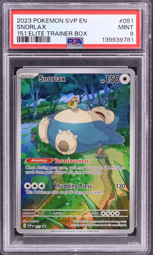 2023 Pokemon Svp En-Sv Black Star Promo #051 Snorlax 151 Elite Trainer Box