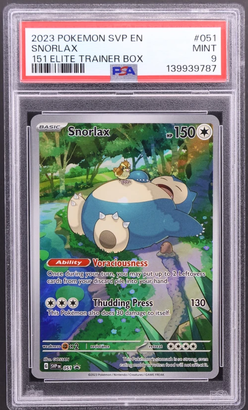 2023 Pokemon Svp En-Sv Black Star Promo #051 Snorlax 151 Elite Trainer Box