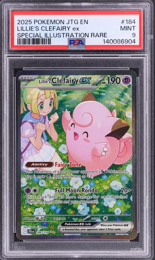 2025 Pokemon Jtg En-Journey Together #184 Lillie's Clefairy Ex Special Illustration Rare