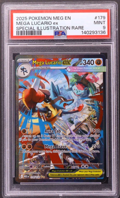 2025 Pokemon Meg En-Mega Evolution #179 Mega Lucario Ex Special Illustration Rare