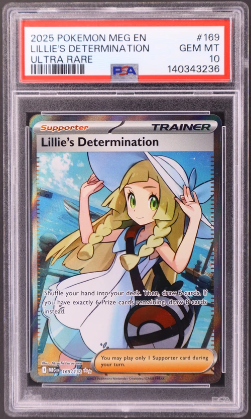 2025 Pokemon Meg En-Mega Evolution #169 Lillie's Determination Ultra Rare