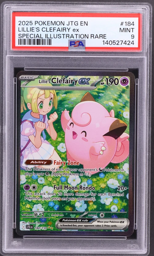 2025 Pokemon Jtg En-Journey Together #184 Lillie's Clefairy Ex Special Illustration Rare