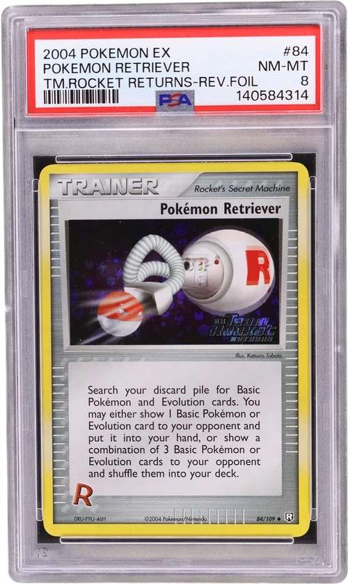 2004 Pokemon Ex Team Rocket Returns #84 Pokemon Retriever-Reverse Foil
