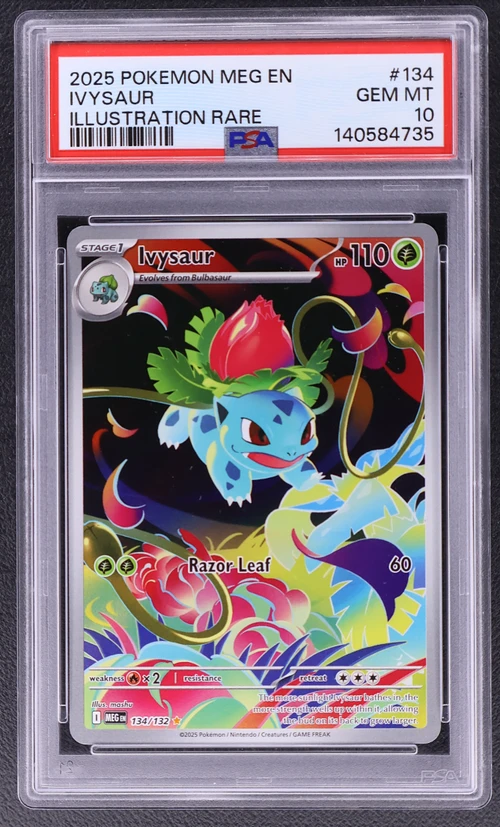 2025 Pokemon Meg En-Mega Evolution #134 Ivysaur Illustration Rare