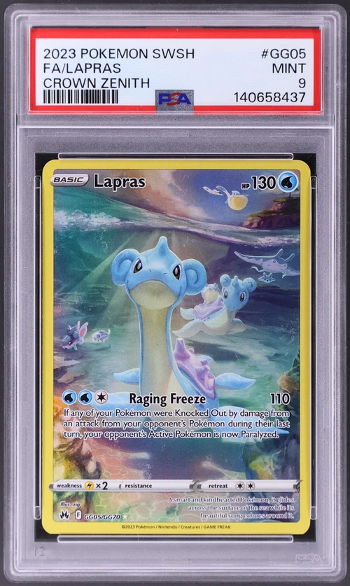 2023 Pokemon Sword and Shield Crown Zenith #GG05 Full Art / Lapras