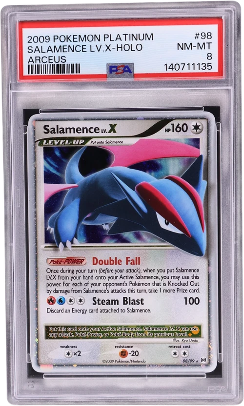 2009 Pokemon Platinum Arceus #98 Salamence Lv.x-Holo