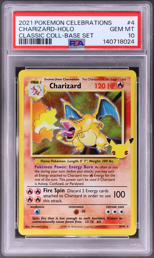 2021 Pokemon Celebrations Classic Collection #4 Charizard-Holo