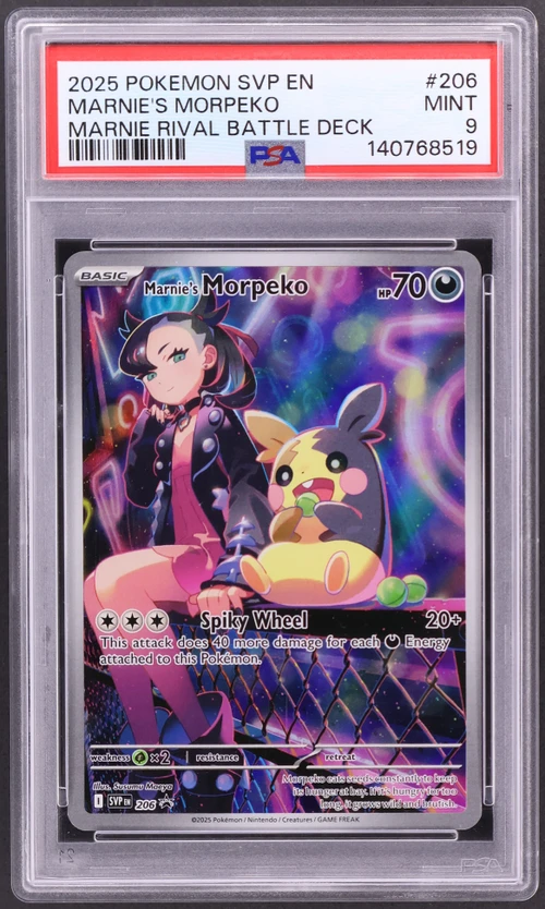 2025 Pokemon Svp En-Sv Black Star Promo #206 Marnie's Morpeko Marnie Rival Battle Deck