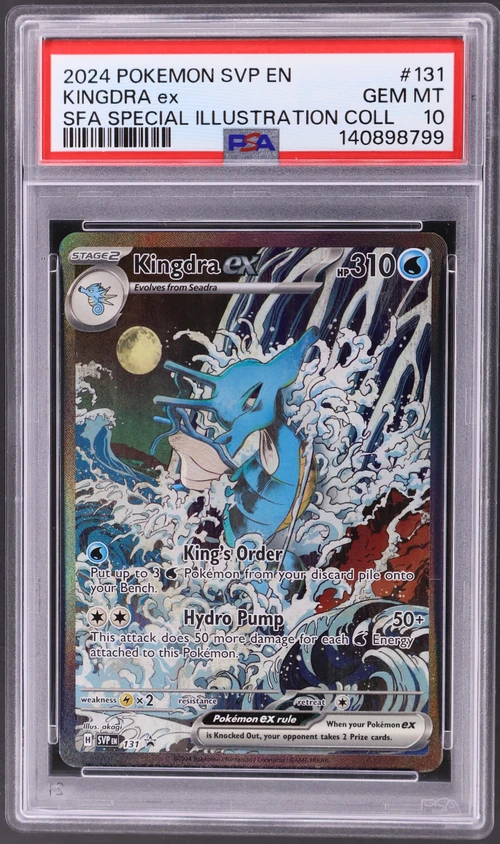 2024 Pokemon Svp En-Sv Black Star Promo #131 Kingdra Ex Shrouded Fable Special Illustration Collection