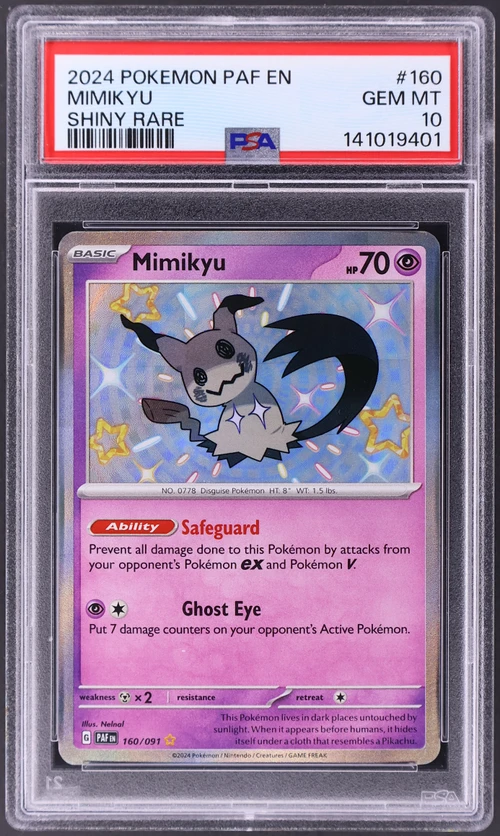 2024 Pokemon Paf En-Paldean Fates #160 Mimikyu Shiny Rare