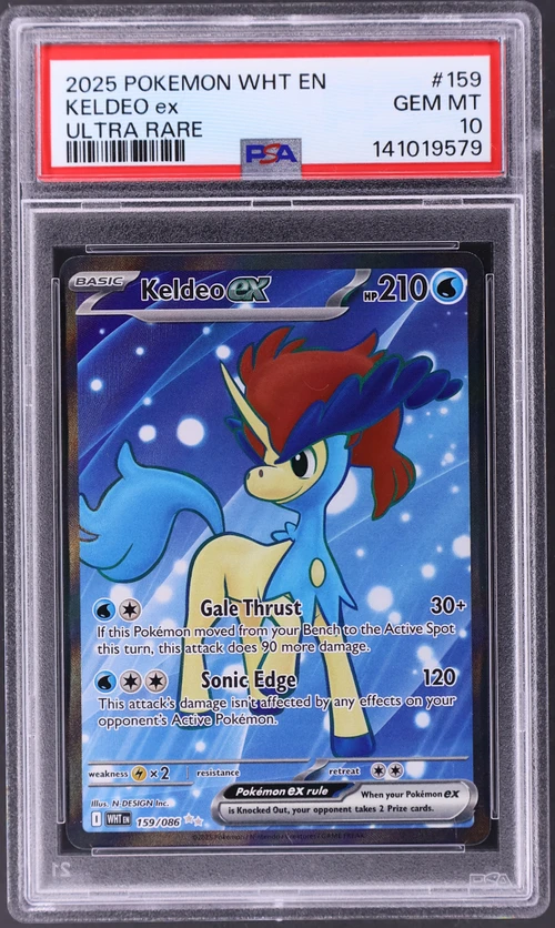 2025 Pokemon Wht En-White Flare #159 Keldeo Ex Ultra Rare