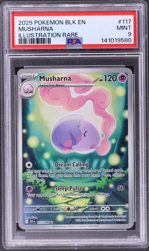 2025 Pokemon Blk En-Black Bolt #117 Musharna Illustration Rare