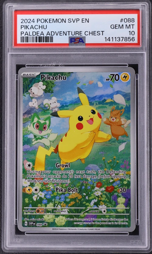 2024 Pokemon Svp En-Sv Black Star Promo #088 Pikachu Paldea Adventure Chest