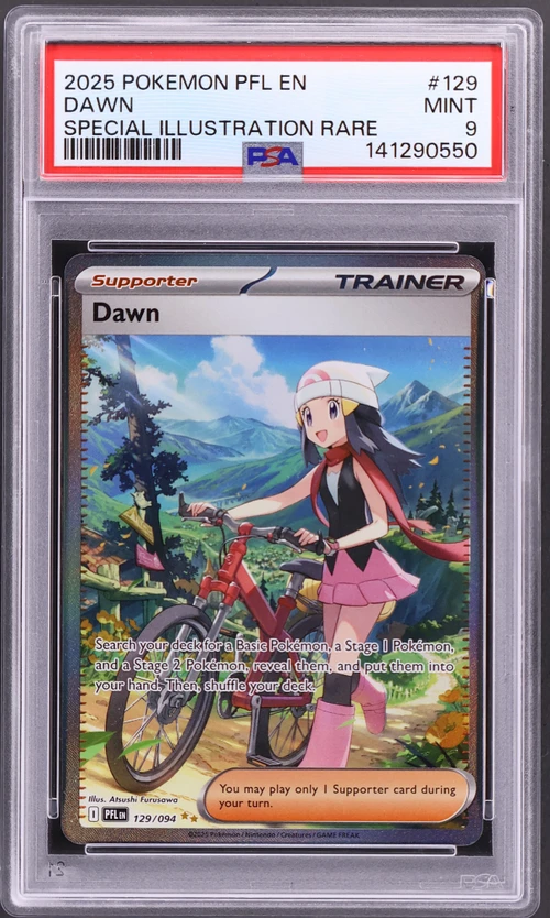2025 Pokemon Pfl En-Phantasmal Flames #129 Dawn Special Illustration Rare