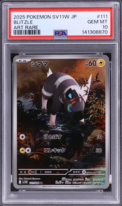 2025 Pokemon Japanese Sv11w-White Flare #111 Blitzle Art Rare