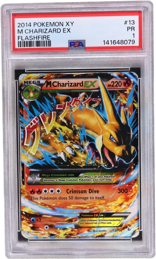 2014 Pokemon Xy Flashfire #13 M Charizard Ex