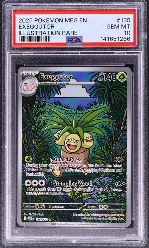 2025 Pokemon Meg En-Mega Evolution #135 Exeggutor Illustration Rare