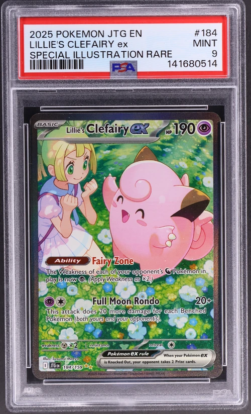 2025 Pokemon Jtg En-Journey Together #184 Lillie's Clefairy Ex Special Illustration Rare