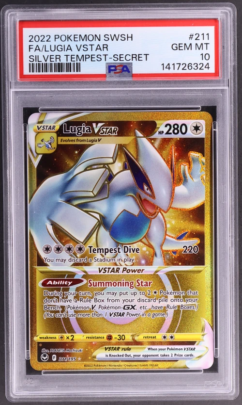 2022 Pokemon Sword & Shield Silver Tempest #211 Full Art / Lugia Vstar Secret