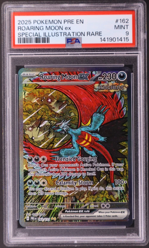 2025 Pokemon Pre En-Prismatic Evolutions #162 Roaring Moon Ex Special Illustration Rare
