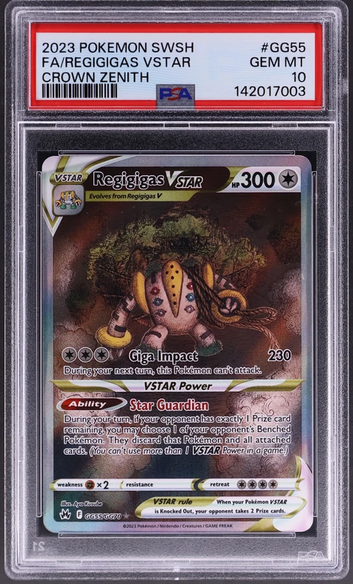 2023 Pokemon Sword and Shield Crown Zenith #GG55 Full Art / Regigigas Vstar