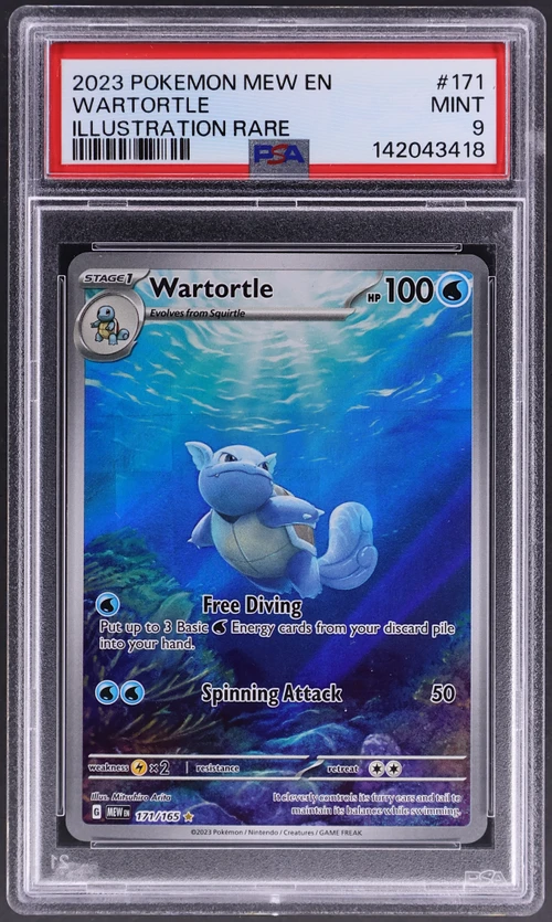 2023 Pokemon Mew En-151 #171 Wartortle Illustration Rare