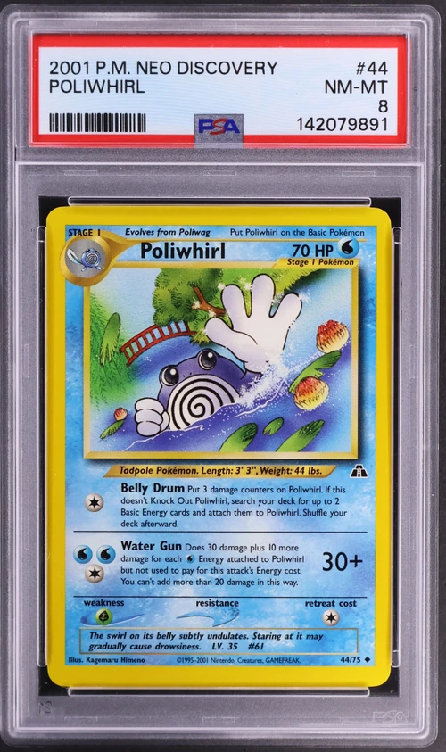 2001 Pokemon Neo Discovery #44 Poliwhirl