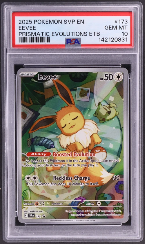 2025 Pokemon Svp En-Sv Black Star Promo #173 Eevee Prismatic Evolutions Elite Trainer Box