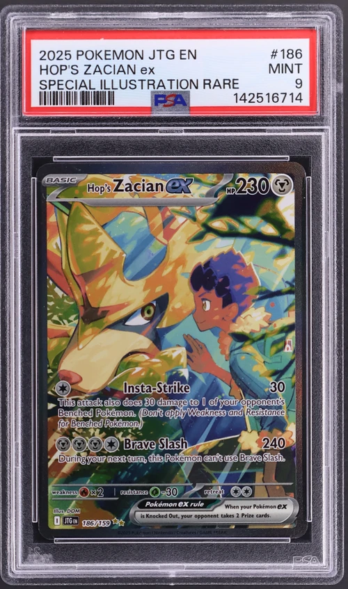 2025 Pokemon Jtg En-Journey Together #186 Hop's Zacian Ex Special Illustration Rare