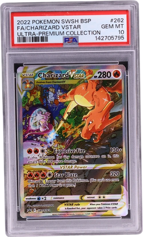 2022 Pokemon Swsh Black Star Promo #262 Full Art / Charizard Vstar Sword & Shield Ultra-Premium Collection-Charizard