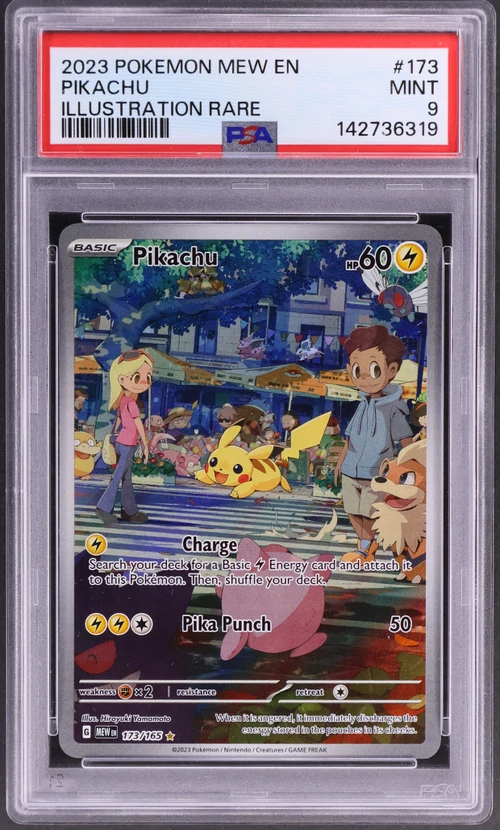 2023 Pokemon Mew En-151 #173 Pikachu Illustration Rare