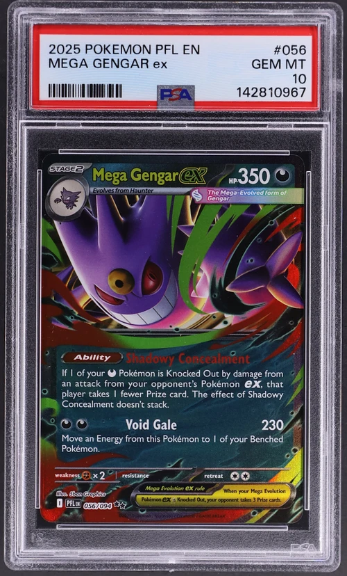 2025 Pokemon Pfl En-Phantasmal Flames #056 Mega Gengar Ex