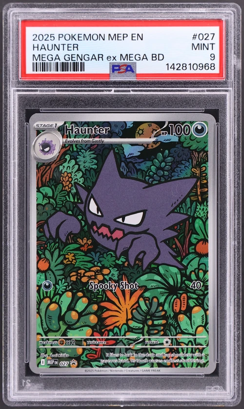 2025 Pokemon Mep En-Me Black Star Promo #027 Haunter Mega Gengar Ex Mega Battle Deck