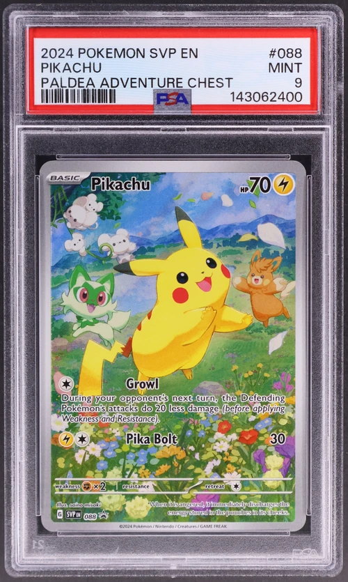 2024 Pokemon Svp En-Sv Black Star Promo #088 Pikachu Paldea Adventure Chest