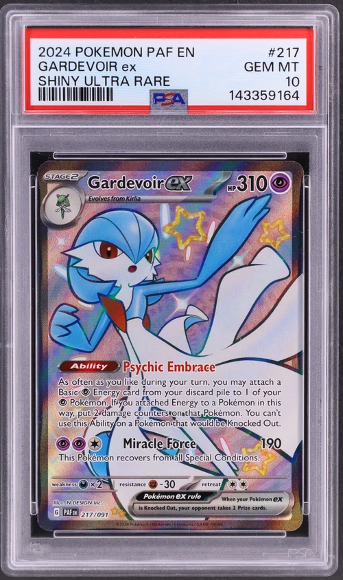 2024 Pokemon Paf En-Paldean Fates #217 Gardevoir Ex Shiny Ultra Rare