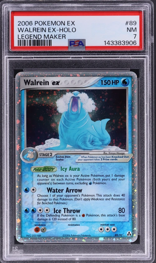 2006 Pokemon Ex Legend Maker #89 Walrein Ex-Holo