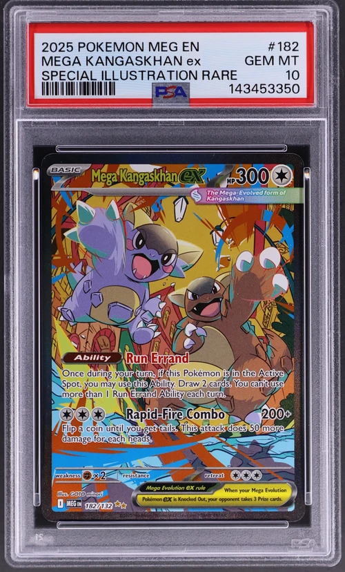 2025 Pokemon Meg En-Mega Evolution #182 Mega Kangaskhan Ex Special Illustration Rare