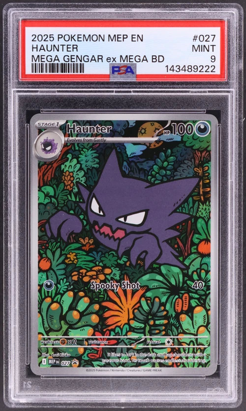2025 Pokemon Mep En-Me Black Star Promo #027 Haunter Mega Gengar Ex Mega Battle Deck