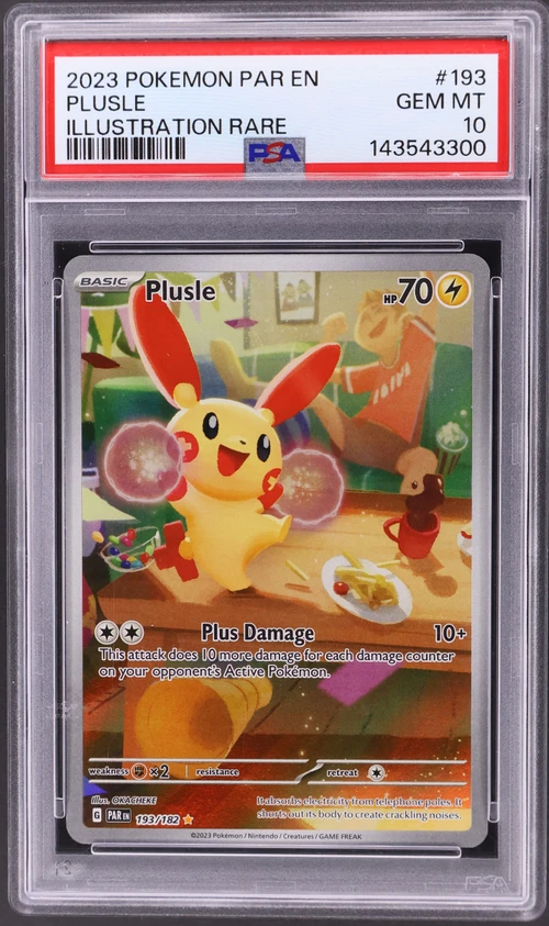 2023 Pokemon Par En-Paradox Rift #193 Plusle Illustration Rare