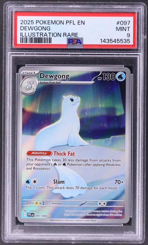 2025 Pokemon Pfl En-Phantasmal Flames #097 Dewgong Illustration Rare