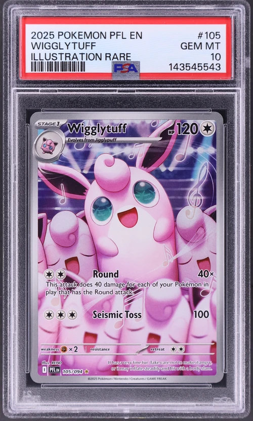 2025 Pokemon Pfl En-Phantasmal Flames #105 Wigglytuff Illustration Rare