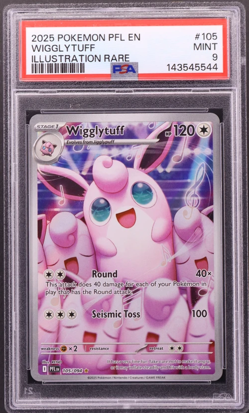2025 Pokemon Pfl En-Phantasmal Flames #105 Wigglytuff Illustration Rare