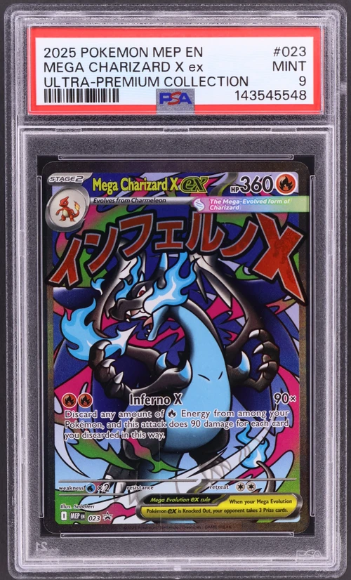 2025 Pokemon Mep En-Me Black Star Promo #023 Mega Charizard X Ex Mega Charizard X Ex Ultra-Premium Collection