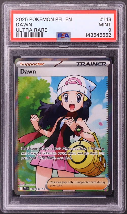 2025 Pokemon Pfl En-Phantasmal Flames #118 Dawn Ultra Rare