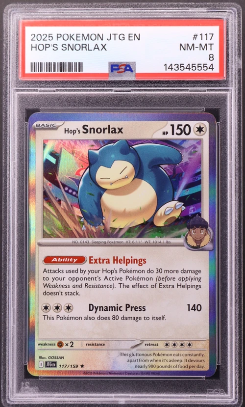 2025 Pokemon Jtg En-Journey Together #117 Hop's Snorlax